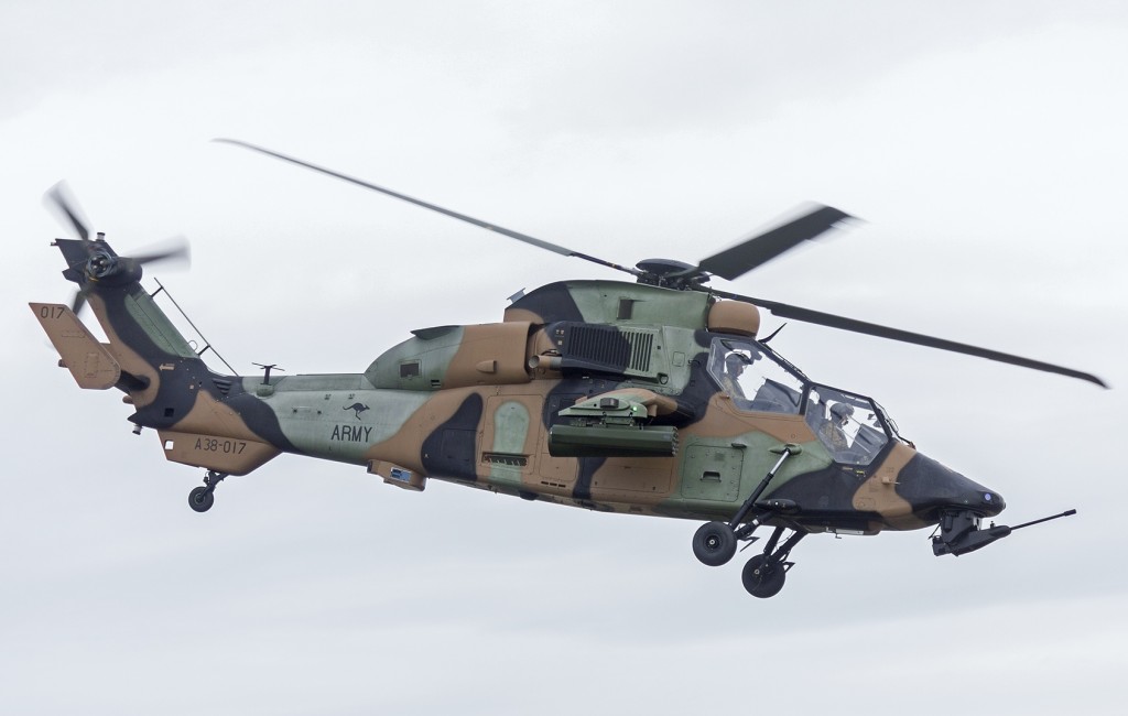 Helicóptero de ataque Tigre australiano.