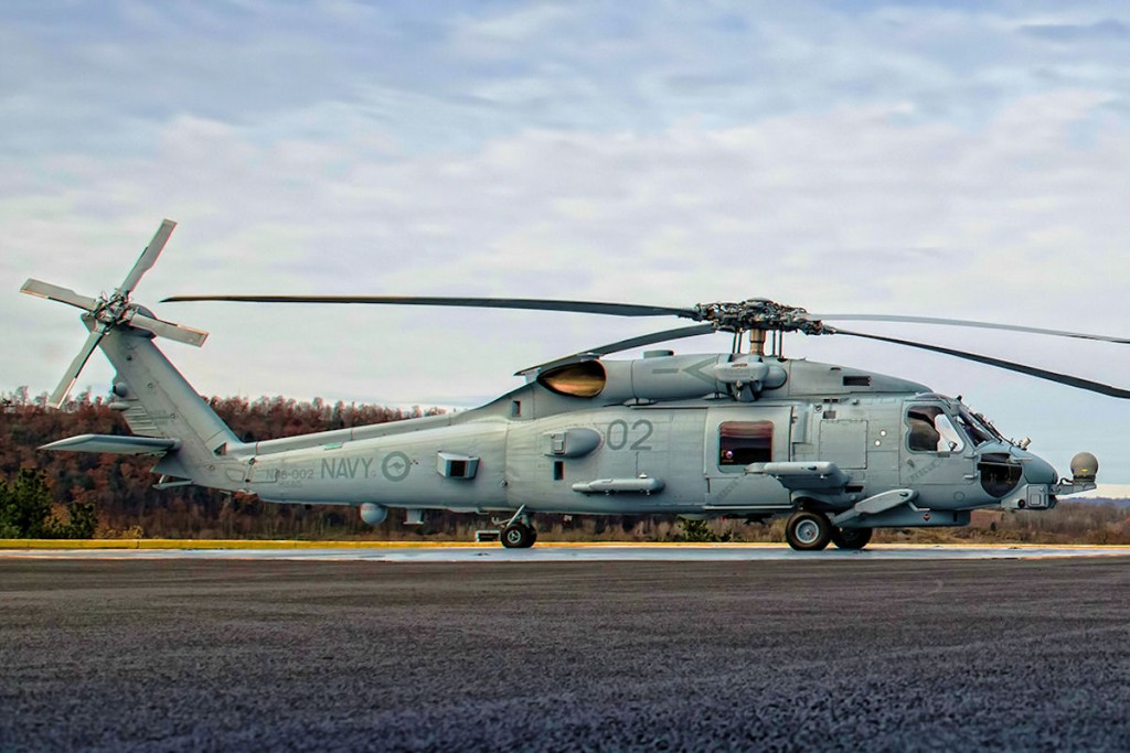 MH-60R del paquete, entregado a la RAN en la factoría de Lockheed Martin.